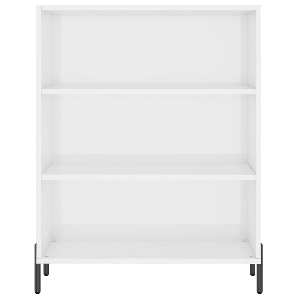 Ormarić s policama sjajni bijeli 69,5 x 32,5 x 90 cm drveni 828374