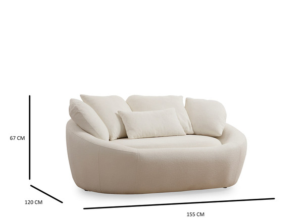 Sofa sa 2 sedišta Midye - Love Seat