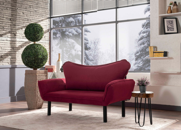 Sofa za 2 sjedišta Chatto - bordo