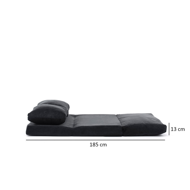 Sofa za 2 sjedišta Taida – Crna
