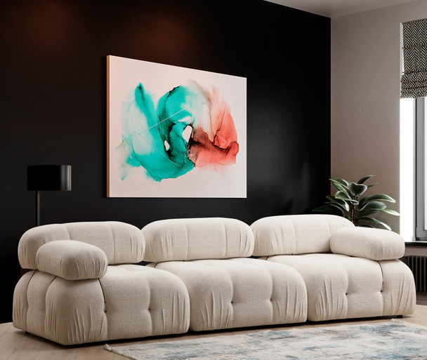 Sofa sa 3 sjedala Bubble 3 sjedala (L1-O1-1R) - Bouclette