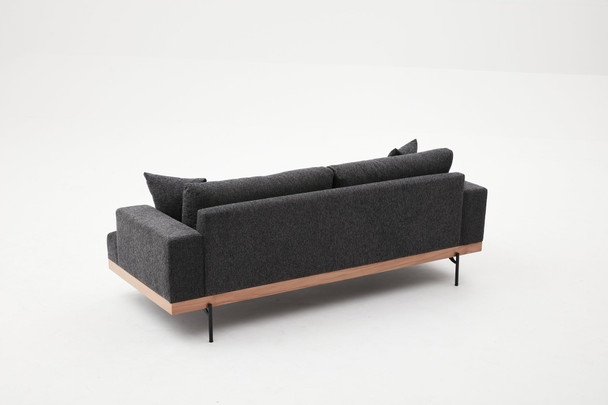 Sofa sa 3 sjedala Liva - antracit