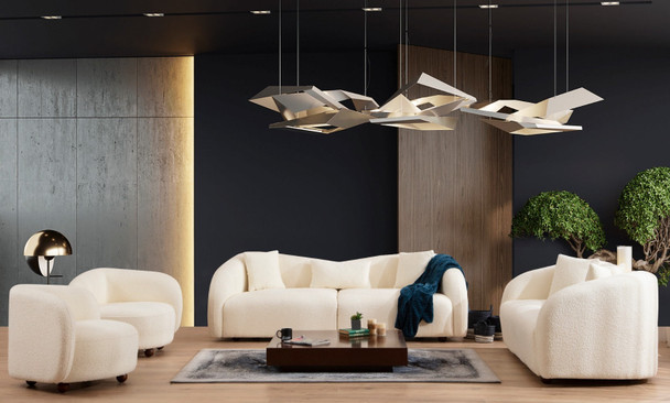 Sofa sa 3 sjedala Venedik - Krem