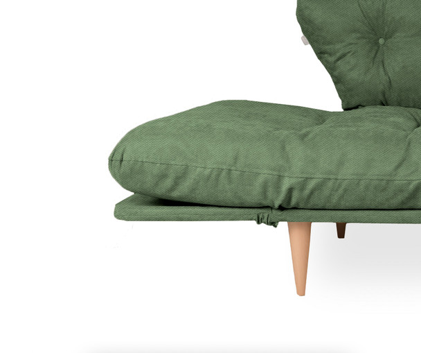 Sofa za 3 sjedala Nina Ležaljka - Zelena GR106