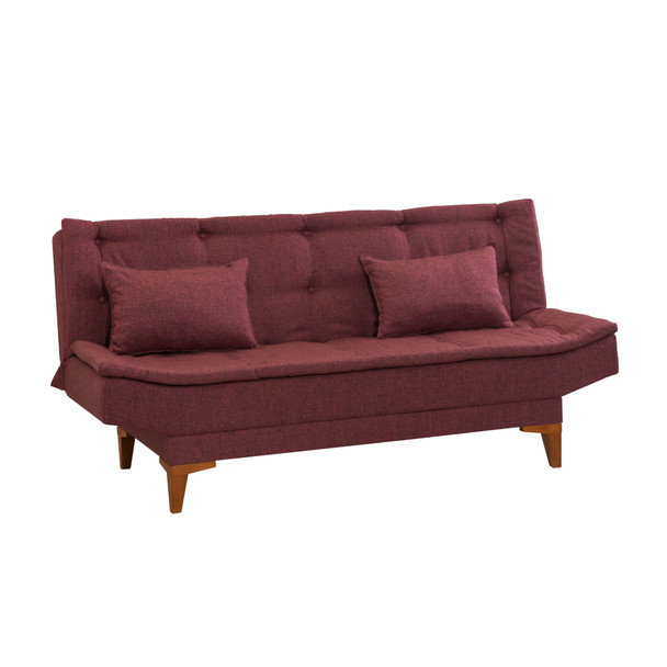 Sofa za 3 sjedala Santo-Claret crvena