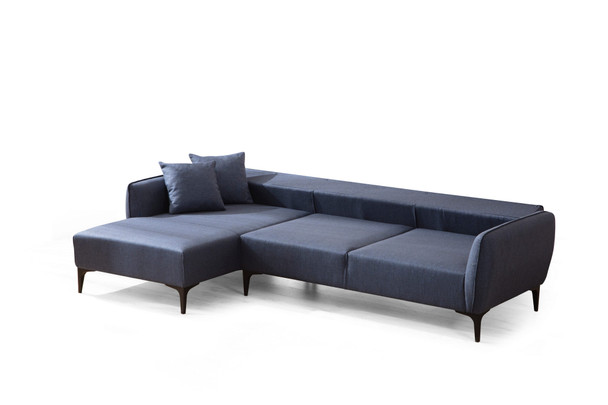 Ugaona sofa Belissimo Lijevo - Plavo