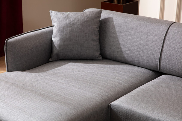 Ugaona sofa Belissimo Lijevo – Sivo