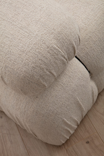 Ugaona sofa Bubble krema Bouclette L1-O1-1R-PUF