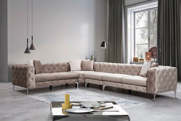 Ugaona sofa Como ugao lijevi - bež