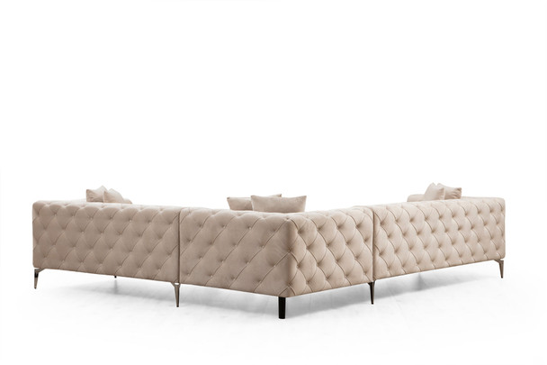 Ugaona sofa Como Desno - Ecru