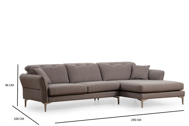 Ugaona sofa  Costor Corner Desno Siva