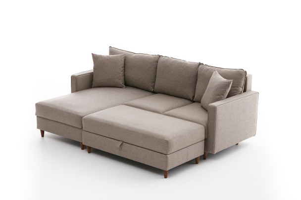 Ugaona sofa Eva lijevo - krema