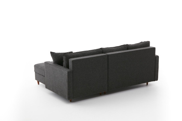 Ugaona sofa Eva desno - antracit