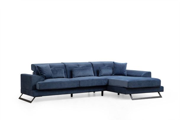 Ugaona sofa Frido Desno (L3+Chl) - Teget