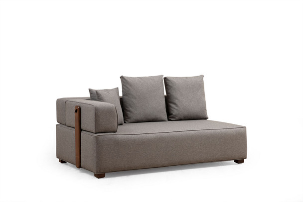 Ugaona sofa Gondol-1 (L3-CHL) - Siva