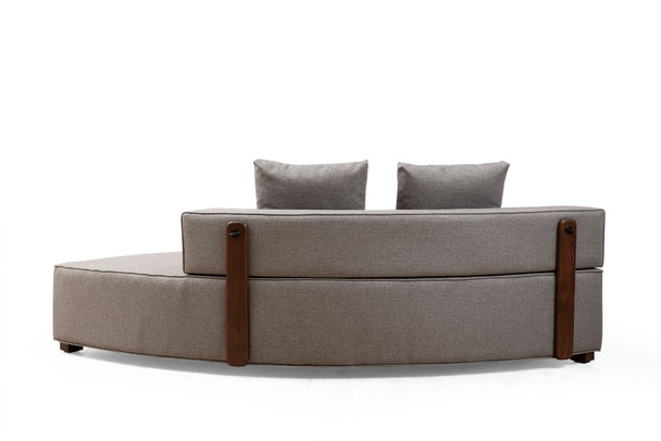 Ugaona sofa Gondol-4 (CHL SOL-CHLSAĞ-3R) - Siva