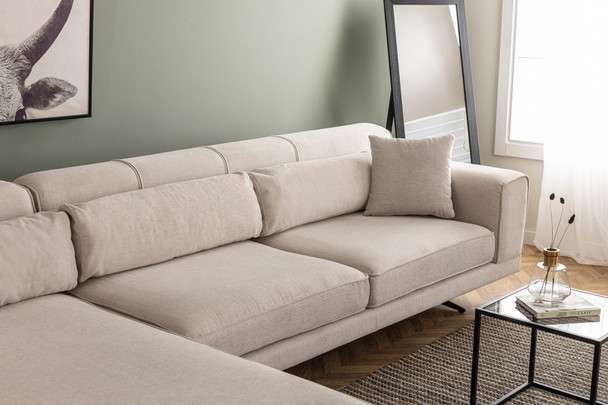 Ugaona sofa Jivago ugao lijevo (Chl-2R) - bež