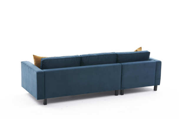 Ugaona sofa Kelj Velvet lijevo - ulje zeleno