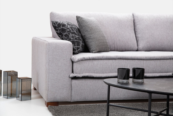 Ugaona sofa Lena Corner - svijetlo siva