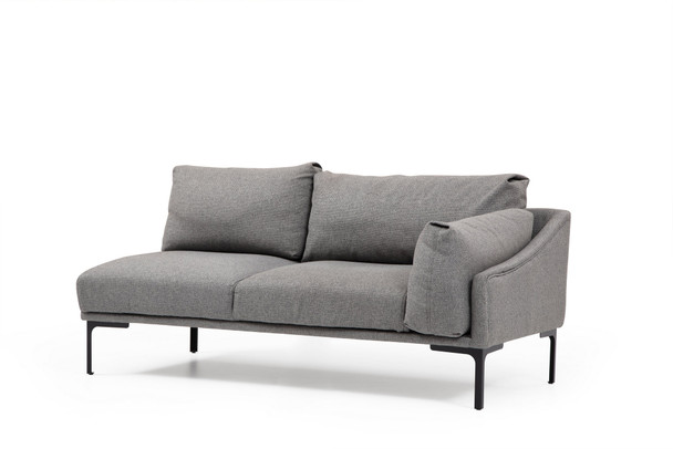 Ugaona sofa Leo Corner Lijevi - Siva