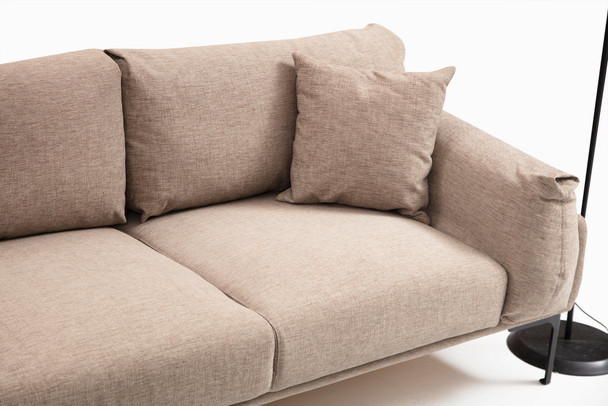 Ugaona sofa Leo Kutak Lijevo - Moka