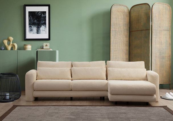 Ugaona sofa Lily Corner desno bež