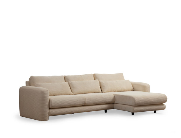 Ugaona sofa Lily Corner desno bež