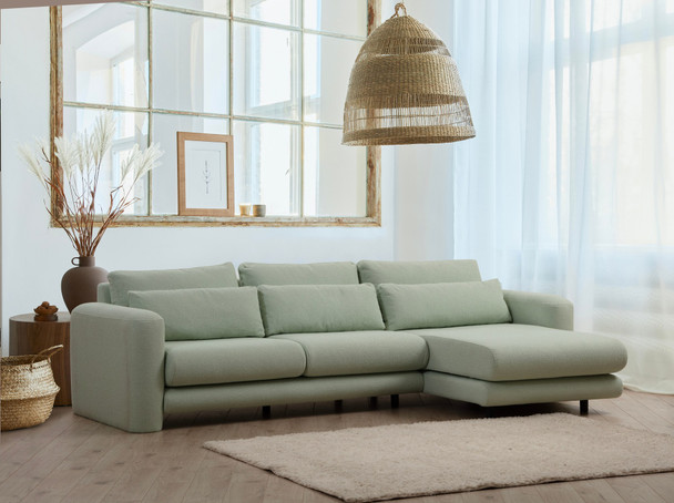 Ugaona sofa Lily Corner desno zeleno