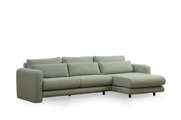 Ugaona sofa Lily Corner desno zeleno