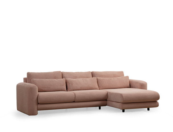 Ugaona sofa Lily Corner Right Pink