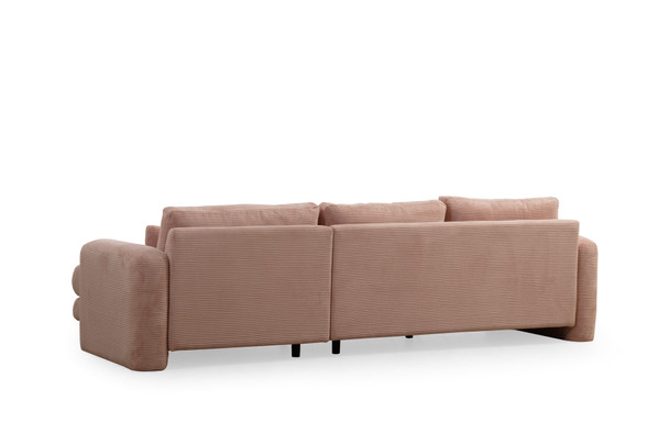 Ugaona sofa Lily Corner Right Pink