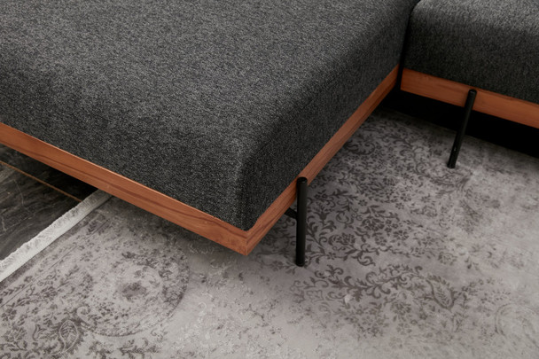 Ugaona sofa Liva Lijeva - Antracit