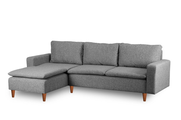 Ugaona sofa Lungo - svijetlo siva