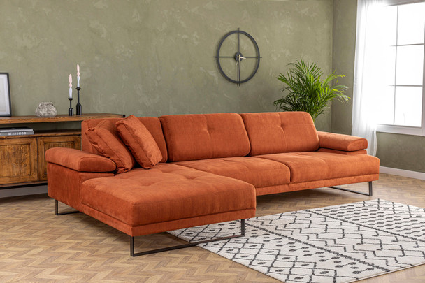 Ugaona sofa Mustang veliki lijevo - narandžasto