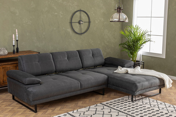 Ugaona sofa Mustang mali desni - antracit