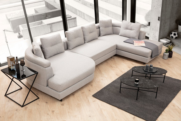 Ugaona sofa Padova Kutak -2 - svijetlo siva