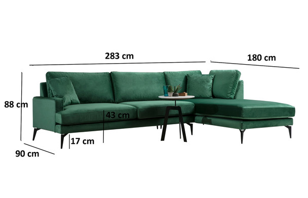 Ugaona sofa  Papira ugao (L3+CHL)
