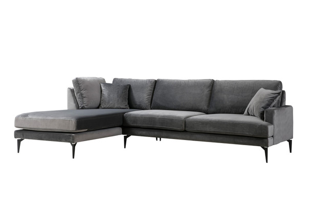 Ugaona sofa  Papira ugao lijevi (Chl+3R) - antracit