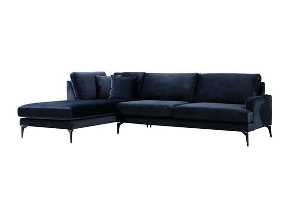 Ugaona sofa  Papira ugao lijevi (Chl+3R) - tamnoplava