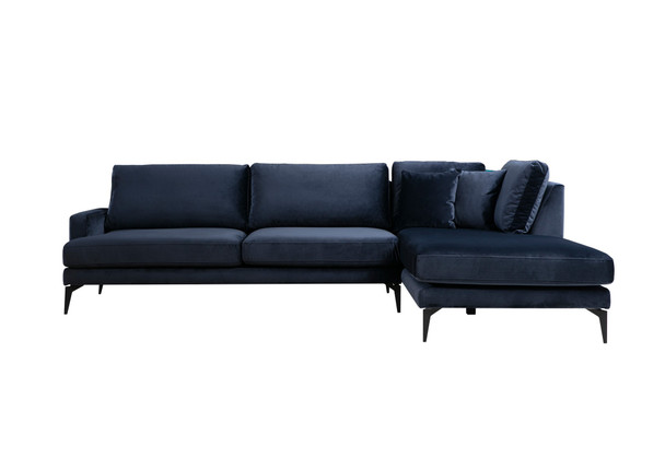 Ugaona sofa  Papira ugao desni (L3+Chl) - tamnoplava