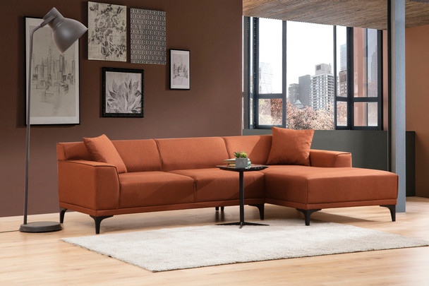 Ugaona sofa Petra R Corner - Orange