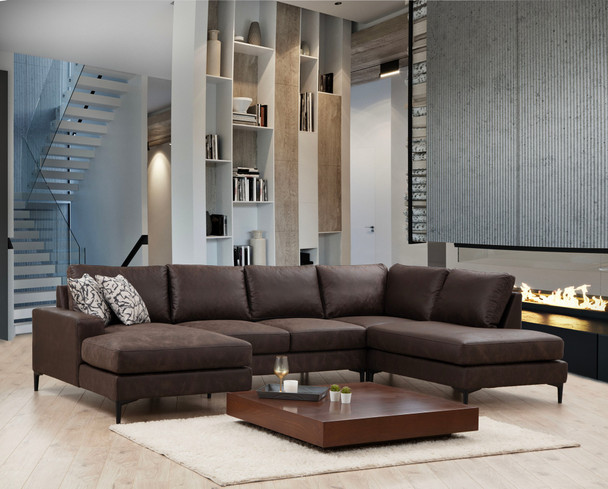 Ugaona sofa Porto Corner (CHL-02-C-EOT) - smeđa