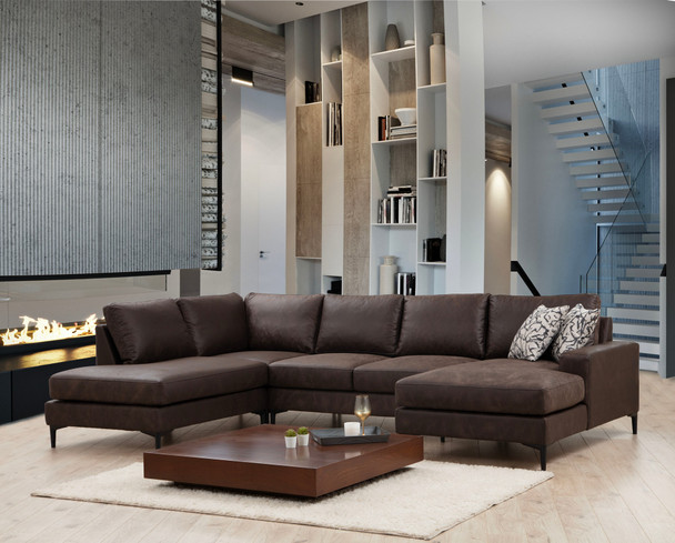 Ugaona sofa Porto Corner (EOT-C-02-CHL) - smeđa