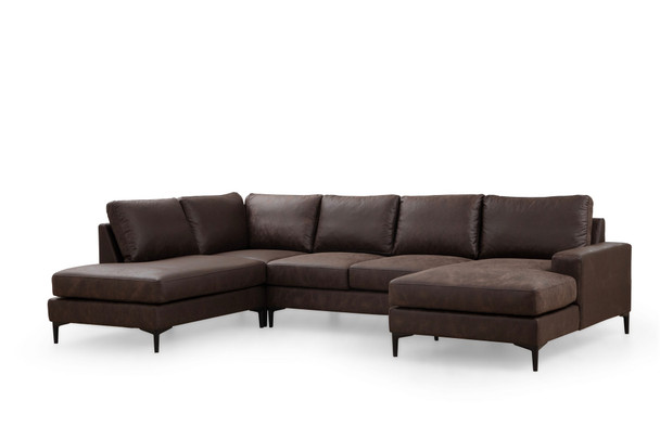 Ugaona sofa Porto Corner (EOT-C-02-CHL) - smeđa