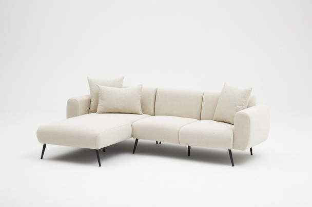 Ugaona sofa Lijeva strana - krema