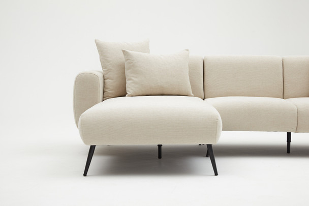 Ugaona sofa Lijeva strana - krema