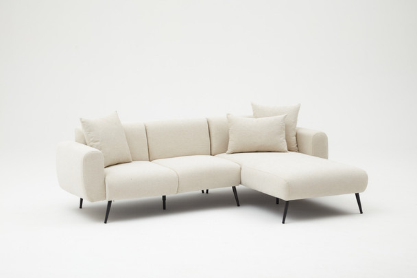 Ugaona sofa Desna strana - krema