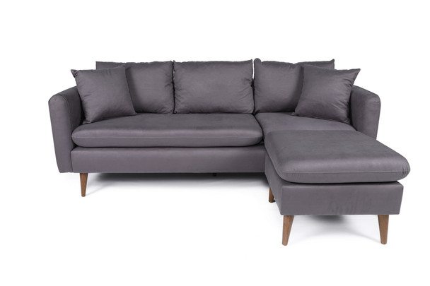 Ugaona sofa Sofia Köşe Desno-Antracit