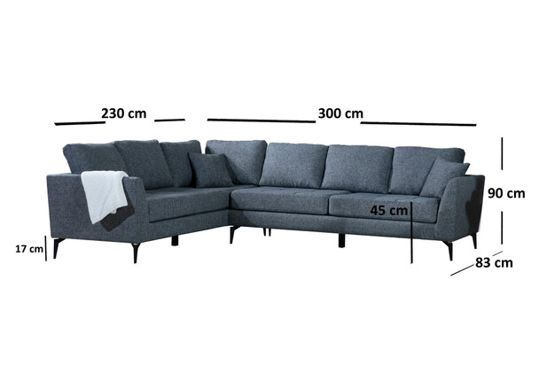 Ugaona sofa Tempo Korner Lijevi (3+3R)