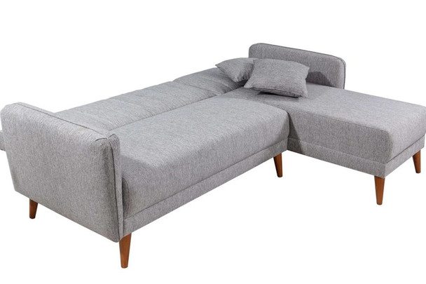 Ugaona sofa-krevet Aqua Köşe desna krema